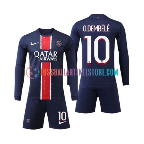 Paris Saint-Germain Heimausrüstung O Dembele 10 2024-2025 Kinder Set(Trikot und Hose) L/S