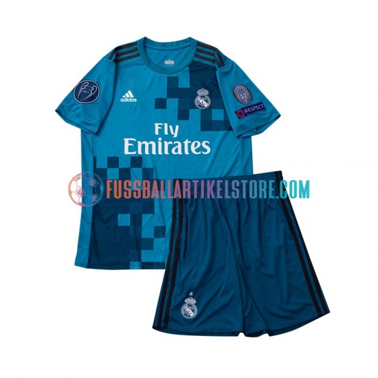 Real Madrid Ausweichausrüstung Retro 2017 Kinder Set(Trikot und Hose) S/S