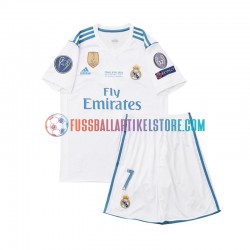 Real Madrid Heimausrüstung Cristiano Ronaldo 7 Retro 2017 Kinder Set(Trikot und Hose) S/S