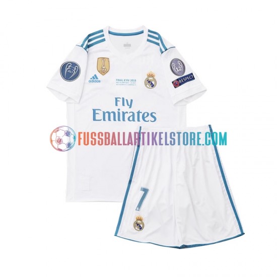 Real Madrid Heimausrüstung Cristiano Ronaldo 7 Retro 2017 Kinder Set(Trikot und Hose) S/S