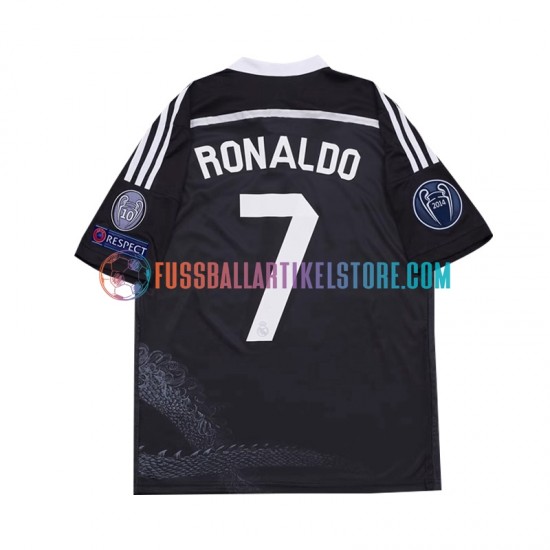 Real Madrid Ausweichausrüstung Cristiano Ronaldo 7 Retro 2014 Kinder Set(Trikot und Hose) S/S