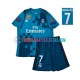 Real Madrid Ausweichausrüstung Cristiano Ronaldo 7 Retro 2017 Kinder Set(Trikot und Hose) S/S