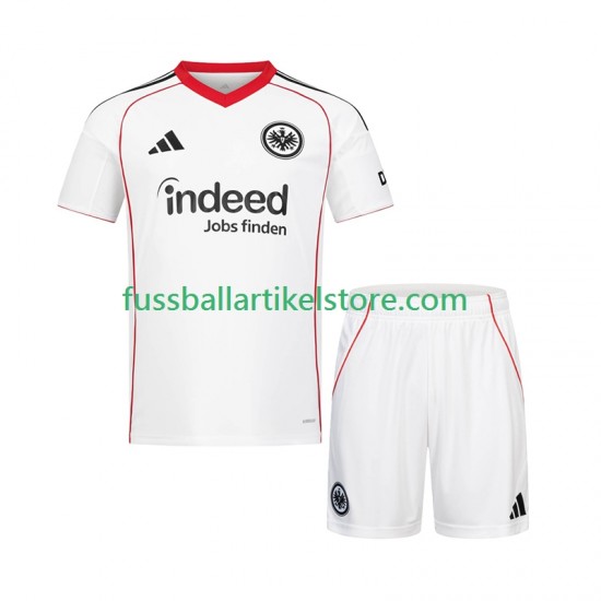 Eintracht Frankfurt Auswärtsausrüstung 2025-2026 Kinder Set(Trikot und Hose) S/S