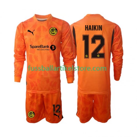FK Bodø/Glimt Auswärtsausrüstung Torwart Nikita Haikin 12 2025 Kinder Set(Trikot und Hose) L/S