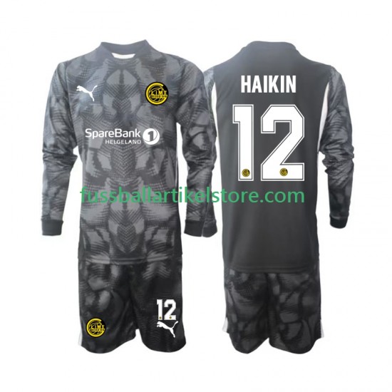 FK Bodø/Glimt Heimausrüstung Torwart Nikita Haikin 12 2025 Kinder Set(Trikot und Hose) L/S