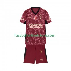 Galatasaray Ausweichausrüstung 2025-2026 Kinder Set(Trikot und Hose) S/S