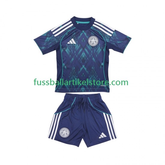 Leicester City Auswärtsausrüstung 2025-2026 Kinder Set(Trikot und Hose) S/S