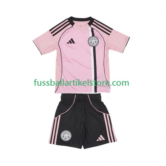 Leicester City Ausweichausrüstung 2025-2026 Kinder Set(Trikot und Hose) S/S