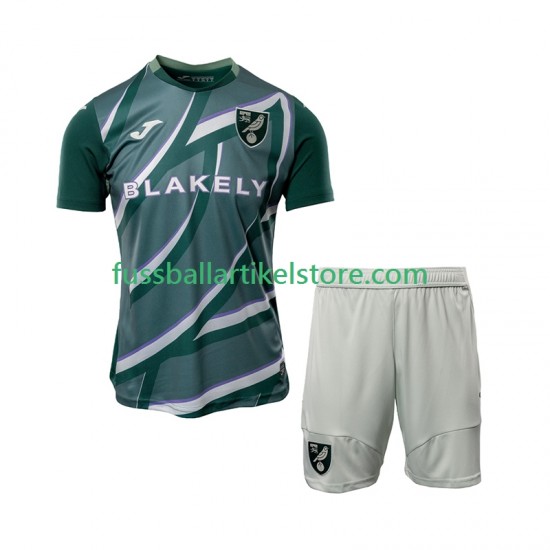 Norwich City Auswärtsausrüstung 2025-2026 Kinder Set(Trikot und Hose) S/S