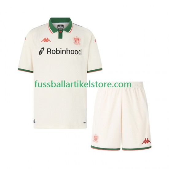 OGC Nizza Auswärtsausrüstung 2025-2026 Kinder Set(Trikot und Hose) S/S