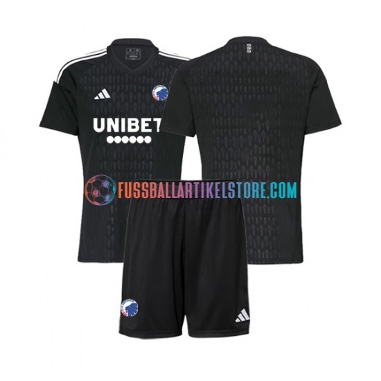 FC Kopenhagen Auswärtsausrüstung Torwart 2023-2024 Kinder Set(Trikot und Hose) S/S