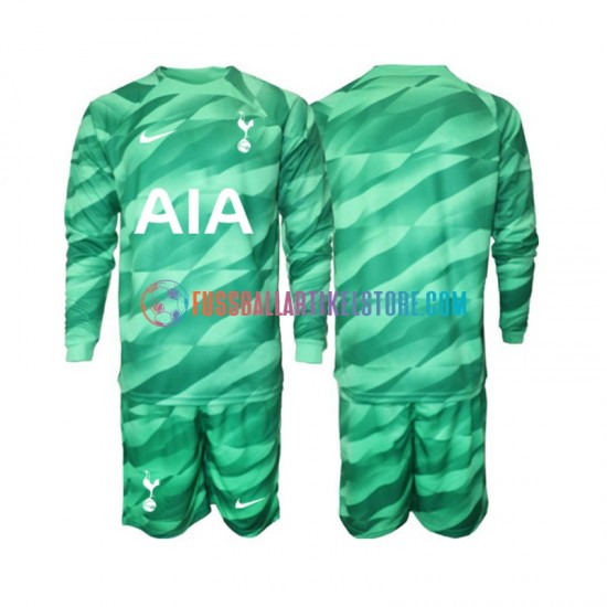 Tottenham Hotspur Ausweichausrüstung Torwart 2023-2024 Kinder Set(Trikot und Hose) L/S