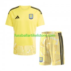 Aston Villa Heimausrüstung Torwart 2026-2027 Kinder Set(Trikot und Hose) S/S