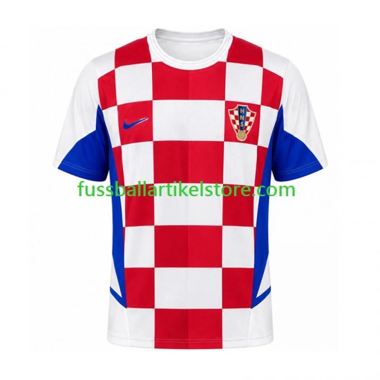 Kroatien Heimausrüstung Retro 2002 Herren Trikot S/S