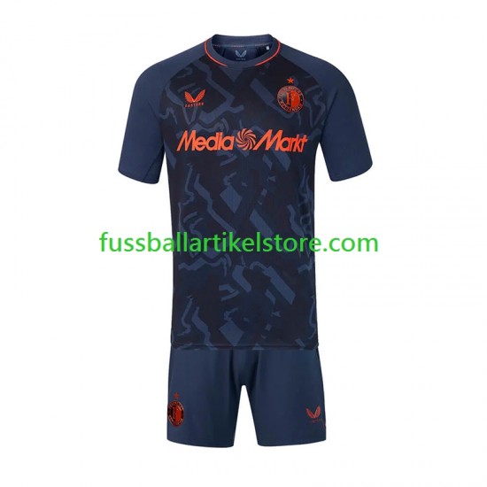 Feyenoord Rotterdam Ausweichausrüstung 2026-2027 Kinder Set(Trikot und Hose) S/S