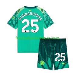 Manchester City Heimausrüstung Torwart Gianluigi Donnarumma 2026-2027 Kinder Set(Trikot und Hose) S/S