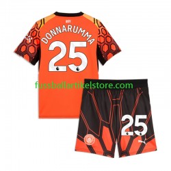 Manchester City Ausweichausrüstung Torwart Gianluigi Donnarumma 2026-2027 Kinder Set(Trikot und Hose) S/S