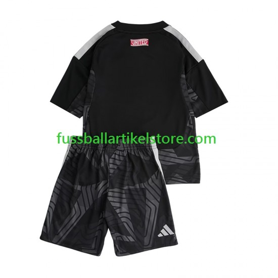 Manchester United Heimausrüstung Torwart 2026-2027 Kinder Set(Trikot und Hose) S/S