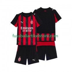 AC Mailand Heimausrüstung 2025-2026 Kinder Set(Trikot und Hose) S/S