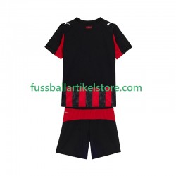 AC Mailand Heimausrüstung 2025-2026 Kinder Set(Trikot und Hose) S/S