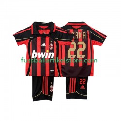 AC Mailand Heimausrüstung KAKA 22 Retro 2006-2007 Kinder Set(Trikot und Hose) S/S