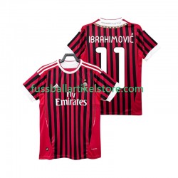 AC Mailand Heimausrüstung Zlatan IBRAHIMOVIC 11 Retro 2011 2012 Herren Trikot S/S