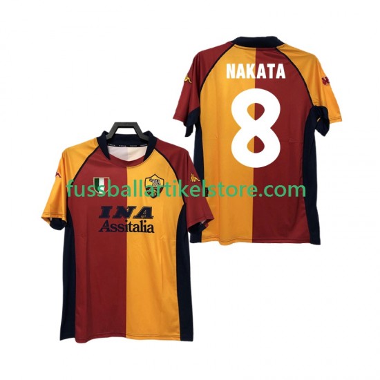 AS Rom Heimausrüstung AKATA 8 Retro 2000-2001 Herren Trikot S/S