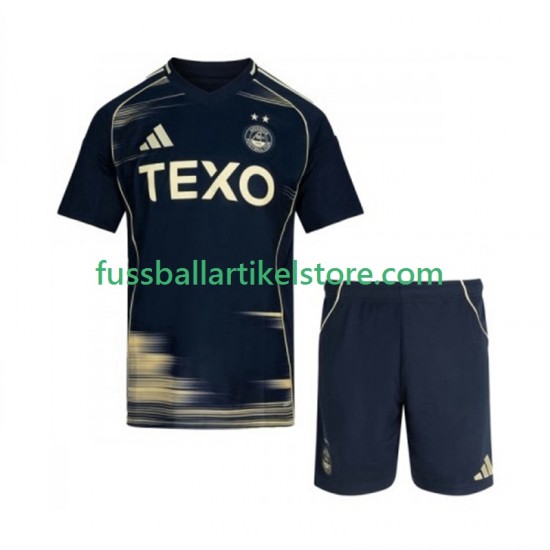 Aberdeen Auswärtsausrüstung 2025-2026 Kinder Set(Trikot und Hose) S/S