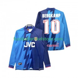 Arsenal Auswärtsausrüstung Bergkamp 10 Retro 1995 1996 Herren Trikot L/S