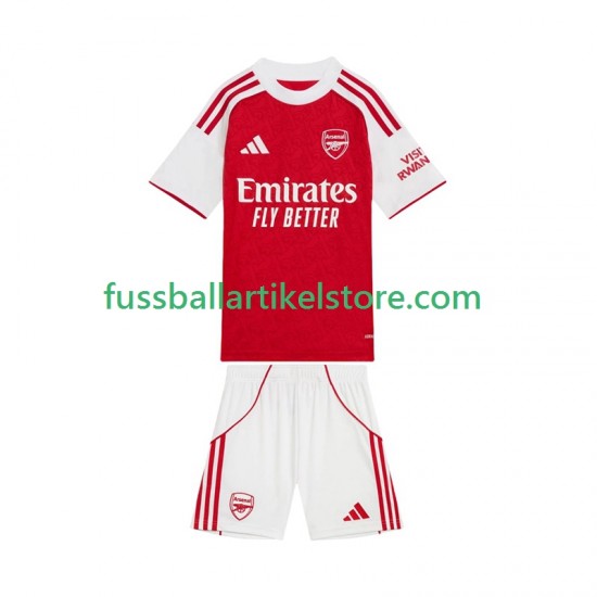 Arsenal Heimausrüstung 2025-2026 Kinder Set(Trikot und Hose) S/S