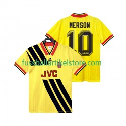 Arsenal Auswärtsausrüstung MERSON 10 Retro 1993 1994 Herren Trikot S/S