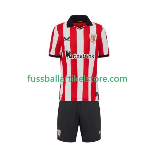 Athletic Bilbao Heimausrüstung 2025-2026 Kinder Set(Trikot und Hose) S/S