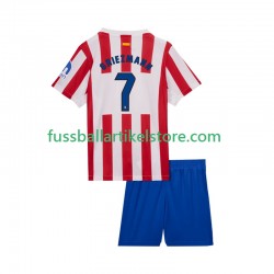 Atlético Madrid Heimausrüstung Antoine Griezmann 7 2025-2026 Kinder Set(Trikot und Hose) S/S