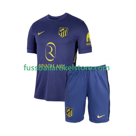 Atlético Madrid Auswärtsausrüstung 2025-2026 Kinder Set(Trikot und Hose) S/S