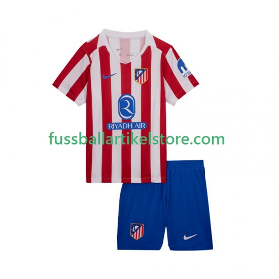 Atlético Madrid Heimausrüstung 2025-2026 Kinder Set(Trikot und Hose) S/S