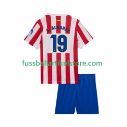 Atlético Madrid Heimausrüstung Julian Alvarez 19 2025-2026 Kinder Set(Trikot und Hose) S/S
