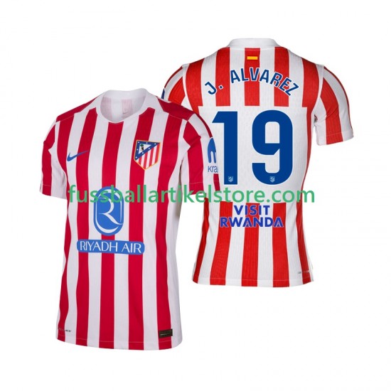 Atlético Madrid Heimausrüstung Julian Alvarez 19 2025-2026 Herren Trikot S/S