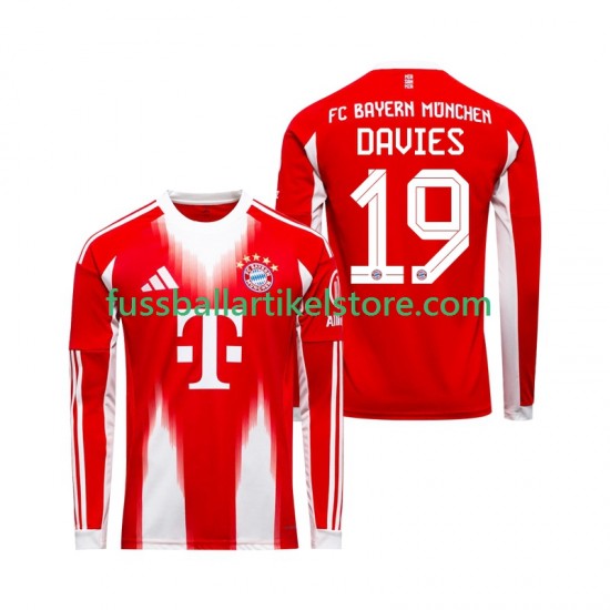 FC Bayern München Heimausrüstung Alphonso Davies 19 2025-2026 Herren Trikot L/S