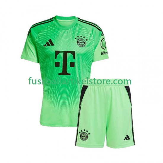 FC Bayern München Heimausrüstung Torwart 2025-2026 Kinder Set(Trikot und Hose) S/S