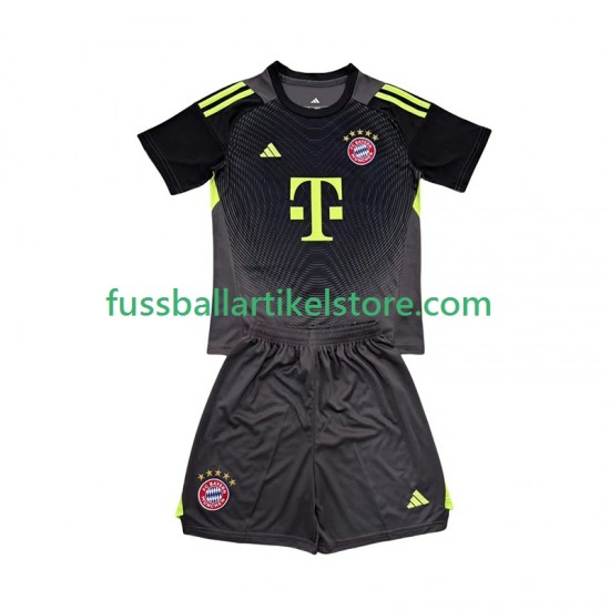 FC Bayern München Ausweichausrüstung Torwart 2025-2026 Kinder Set(Trikot und Hose) S/S