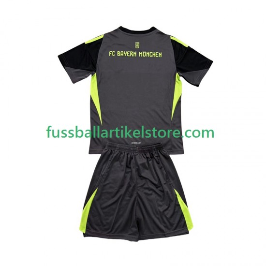 FC Bayern München Ausweichausrüstung Torwart 2025-2026 Kinder Set(Trikot und Hose) S/S
