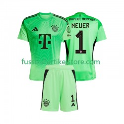 FC Bayern München Heimausrüstung Torwart Manuel Neuer 1 2025-2026 Kinder Set(Trikot und Hose) S/S