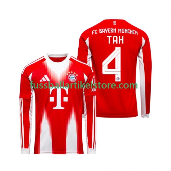 FC Bayern München Heimausrüstung Jonathan Tah 4 2025-2026 Herren Trikot L/S