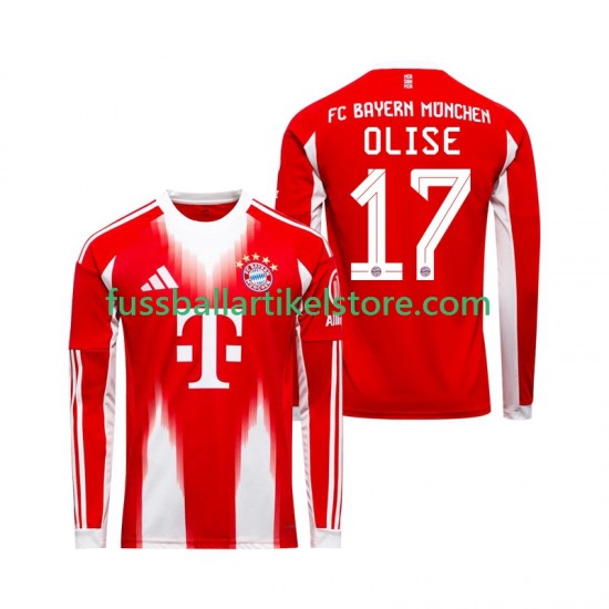 FC Bayern München Heimausrüstung Michael Olise 17 2025-2026 Herren Trikot L/S