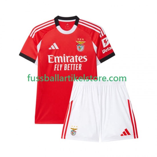 Benfica Heimausrüstung 2025-2026 Kinder Set(Trikot und Hose) S/S