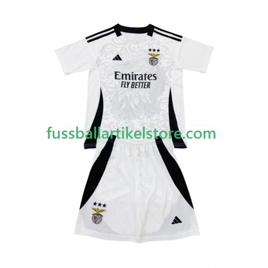 Benfica Heimausrüstung Special 2025-2026 Kinder Set(Trikot und Hose) Weiß S/S