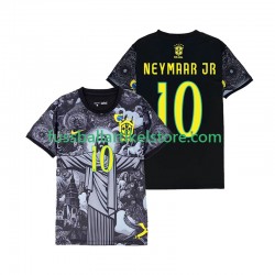 Brasilien Heimausrüstung Neymar JR 10 Cheist the Redeemer 2024 Herren Trikot S/S