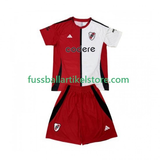 River Plate Ausweichausrüstung 2024-2025 Kinder Set(Trikot und Hose) S/S
