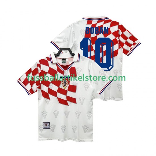Kroatien Heimausrüstung BOBAN 10 Retro 1998 Herren Trikot S/S