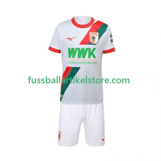 Heimausrüstung FC Augsburg 2025-2026 Kinder Set(Trikot und Hose) S/S